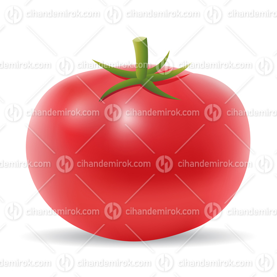 3d Tomato Icon with Shadow