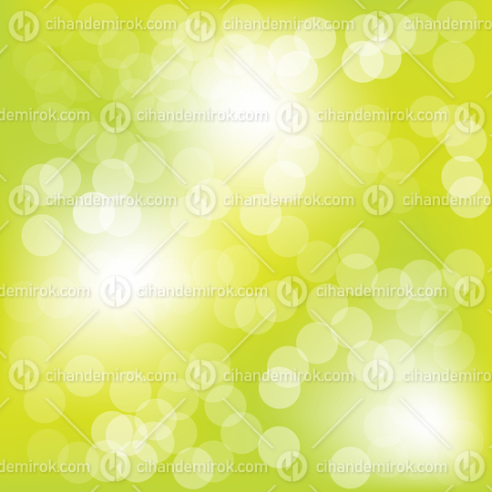 Abstract Light over a Green Bokeh Background