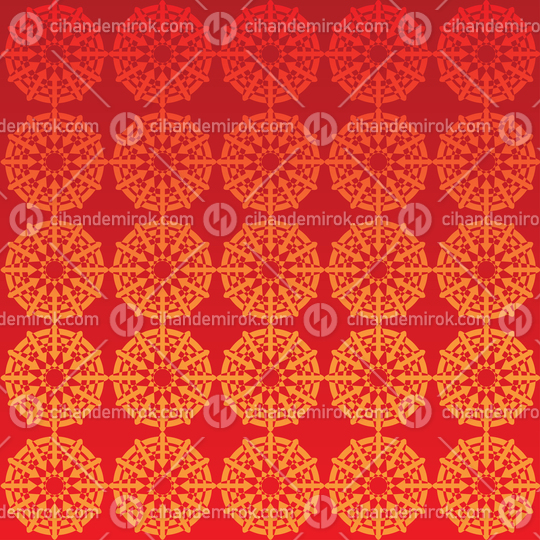 Abstract Ornamental Red and Yellow Background