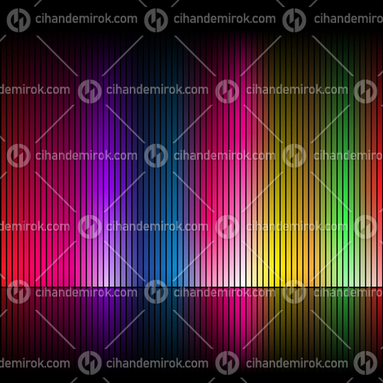 Abstract Rainbow Bars with Reflection