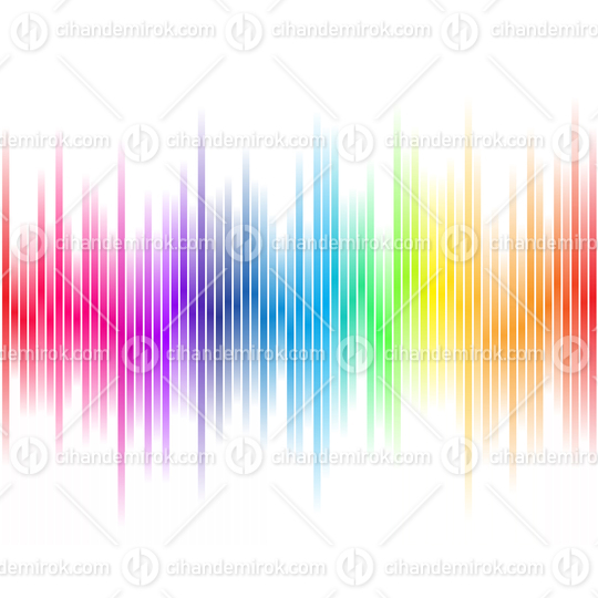 Abstract Rainbow Colored Bars Vector Illustration