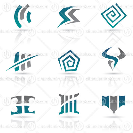 Antique Style Abstract Icons