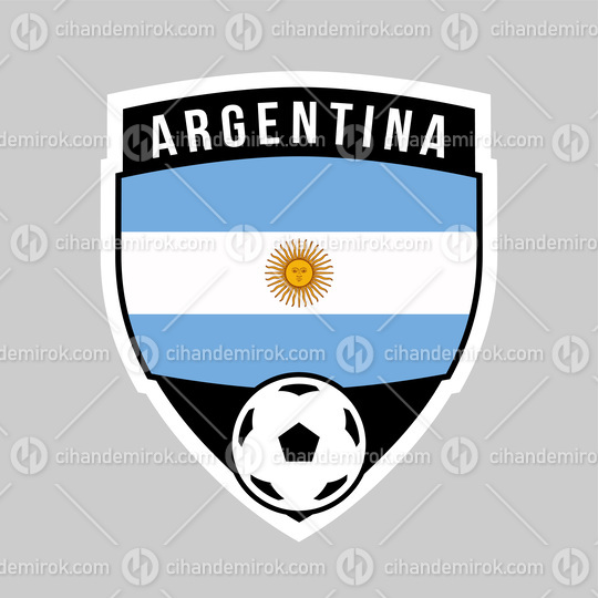 Argentina Shield Team Badge for Football Tournament