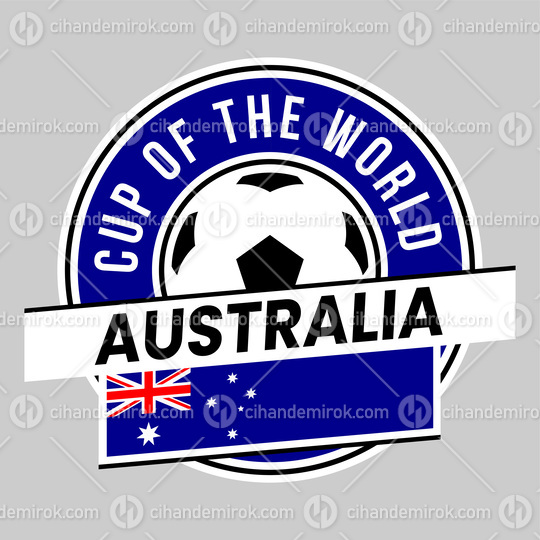 Australia Team Badge for Football Tournament