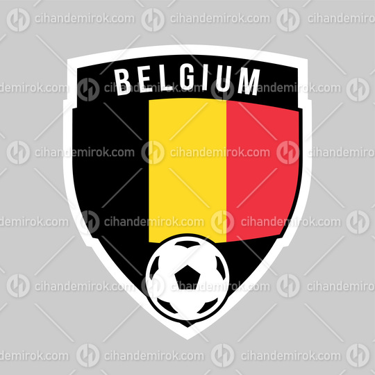 Belgium Shield Team Badge for Football Tournament