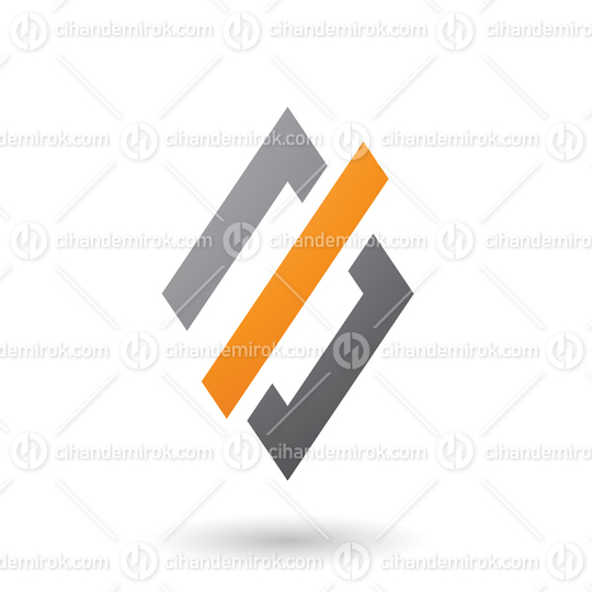 Black Abstract Diamond and Rectangle Shape Vector Illustration