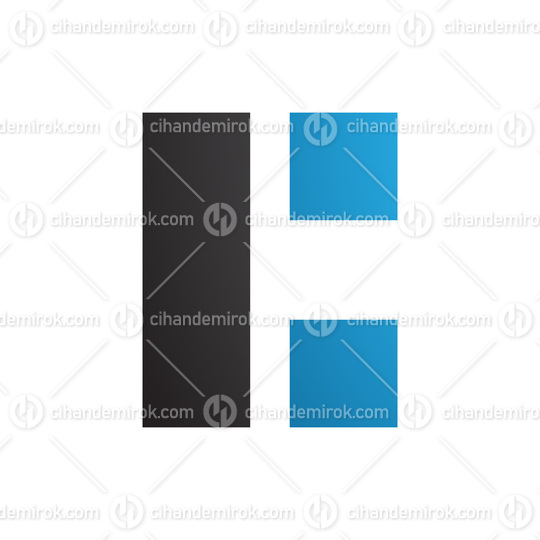 Black and Blue Rectangular Letter C Icon