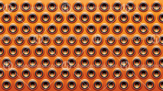 Black and Orange Embossed Round Loudspeaker Background