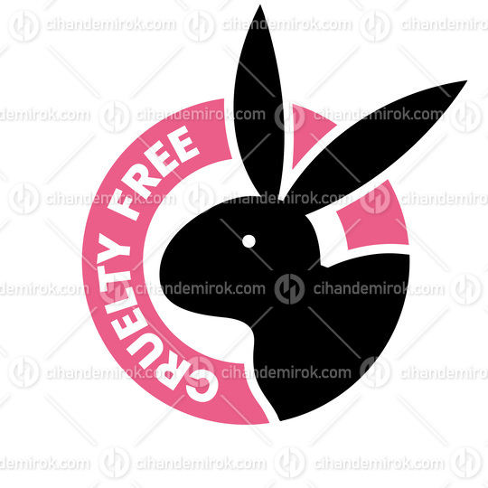 Black and Pink Cruelty Free Icon 1