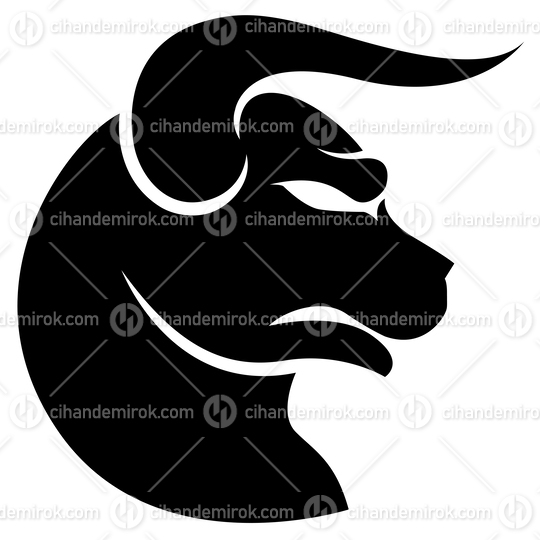 Black Curvy Taurus Zodiac Star Sign