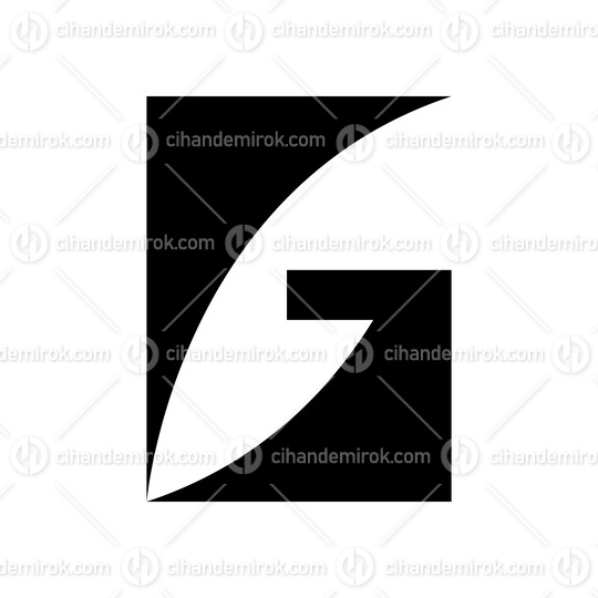 Black Rectangular Letter G Icon