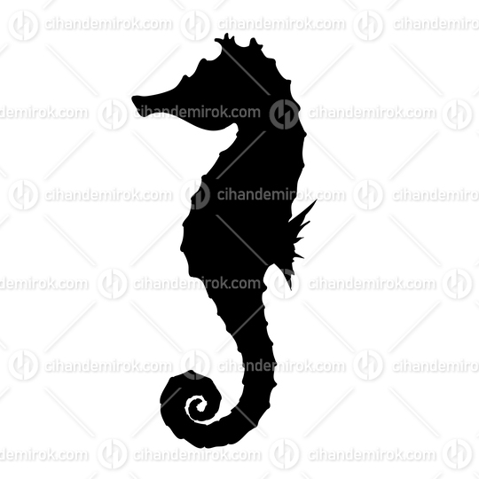 Black Seahorse Silhouette