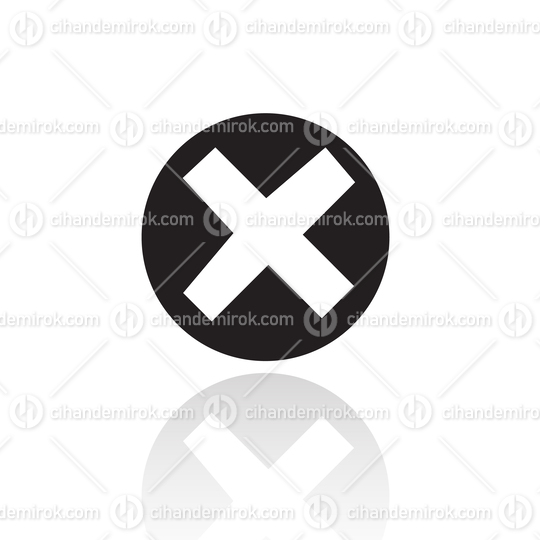 Black Simplistic Error Symbol and Reflection