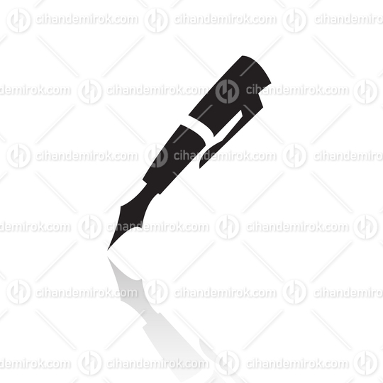 Black Simplistic Pen Symbol