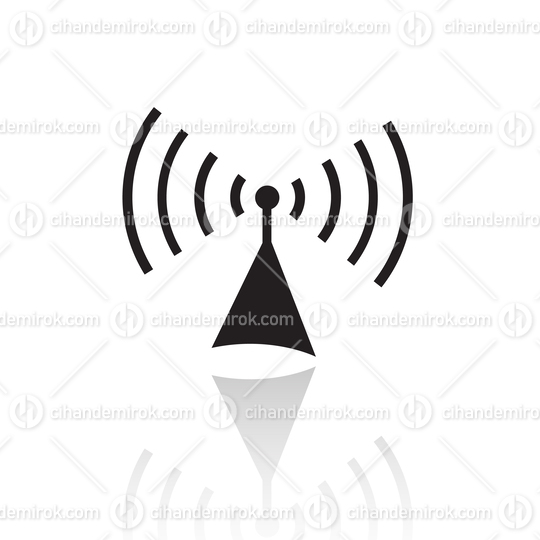 Black Simplistic Radio Symbol
