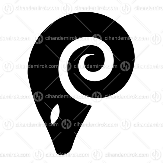 Black Simplistic Ram Icon
