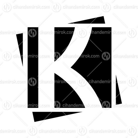 Black Square Letter K Icon