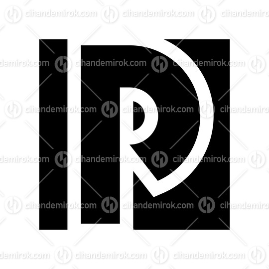 Black Square Letter P Icon