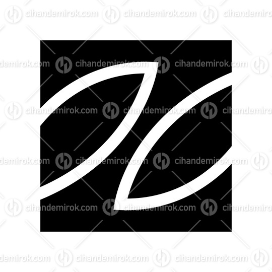 Black Square Shaped Letter Z Icon
