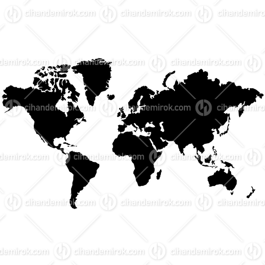 Black World Map Illustration