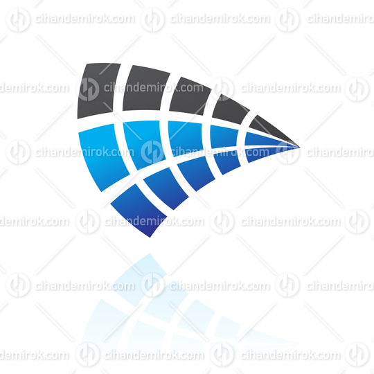 Blue and Black Abstract Crest Like Logo Icon