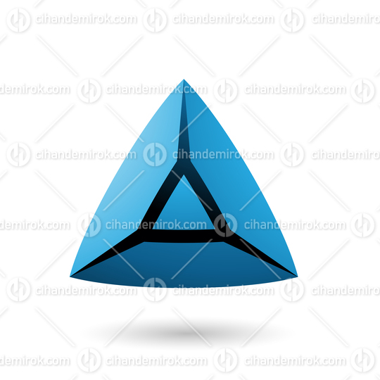 Blue and Bold 3d Triangle Vector Illustration