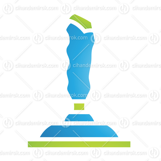 Blue and Green Joystick Icon