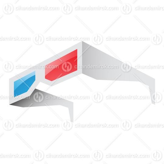 Blue and Red Anaglyph 3d Glasses
