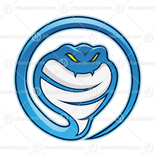 Blue Cobra Snake Cartoon Logo Icon - Bundle No: 098