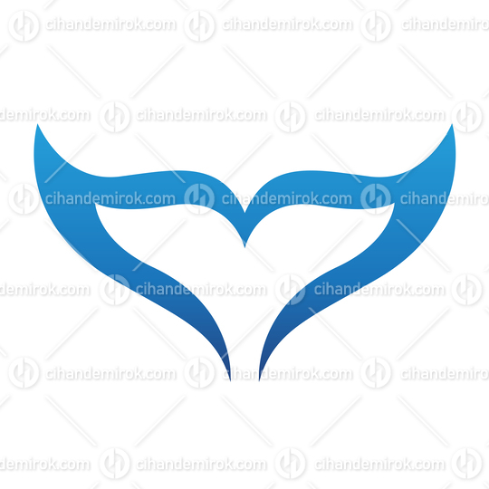Blue Diving Fish Tail Logo Icon - Bundle No: 113