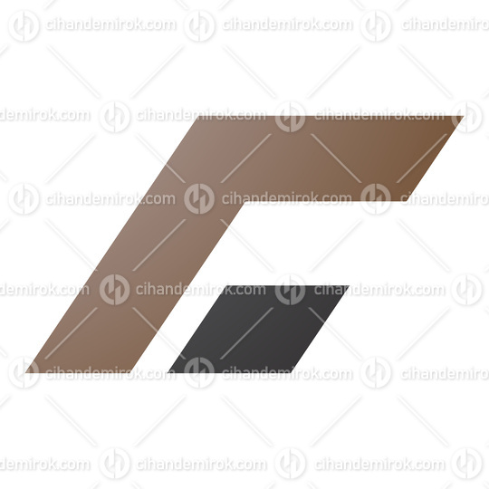 Brown and Black Rectangular Italic Letter C Icon