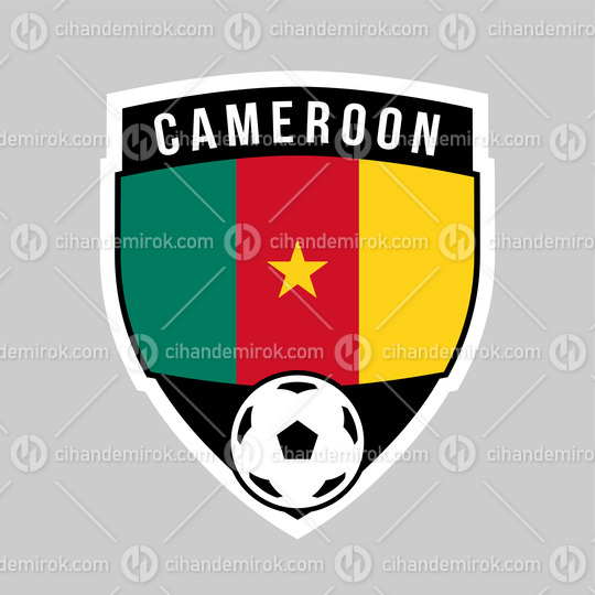 Cameroon Shield Team Badge for Football Tournament