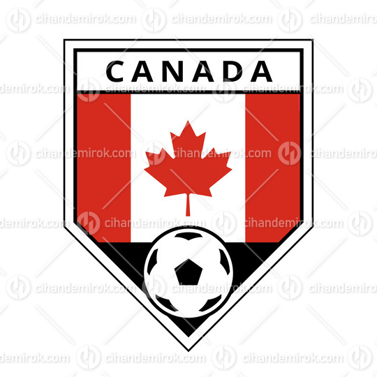 Canada Angled Team Badge for Football Tournament