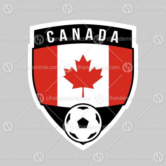 Canada Shield Team Badge for Football Tournament