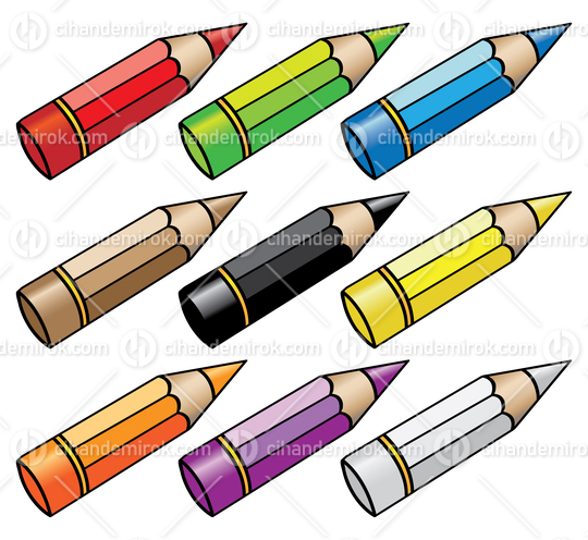 Cartoon Color Pencils