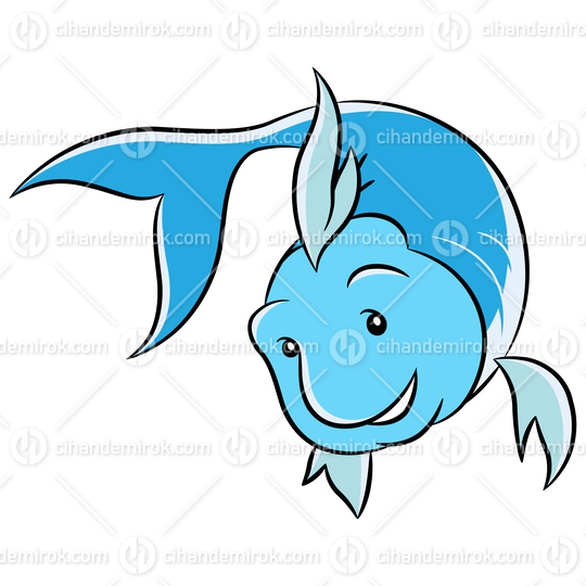 Cartoon of Pisces Zodiac Sign