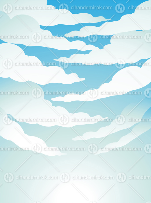 Cloudy Bright and Blue Sky