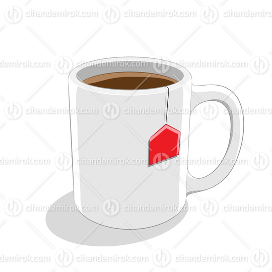 Coffee Mug Icon on a White Background Vector Illustration