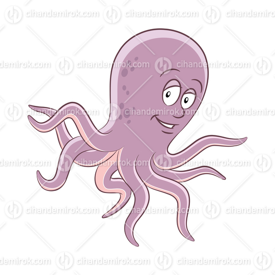 Colorful Cartoon Octopus
