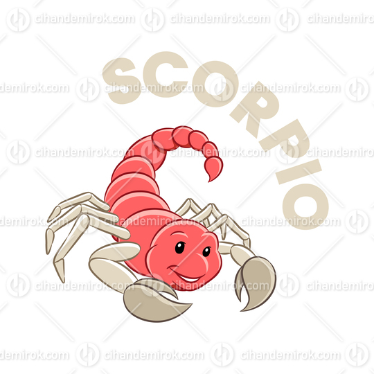 Colorful Cartoon of Scorpio Zodiac Sign
