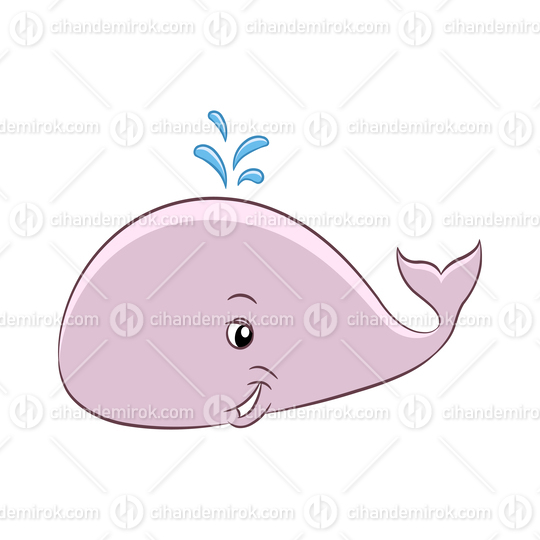 Colorful Cartoon Whale