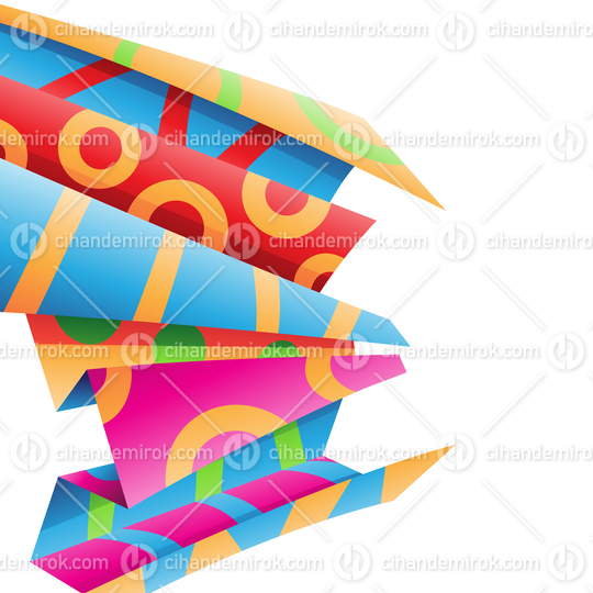 Colorful Folded Wrapping Paper