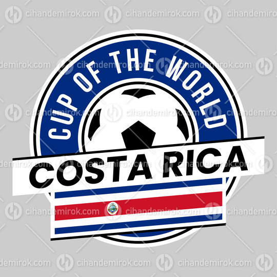 Costa Rica Team Badge for Football Tournament