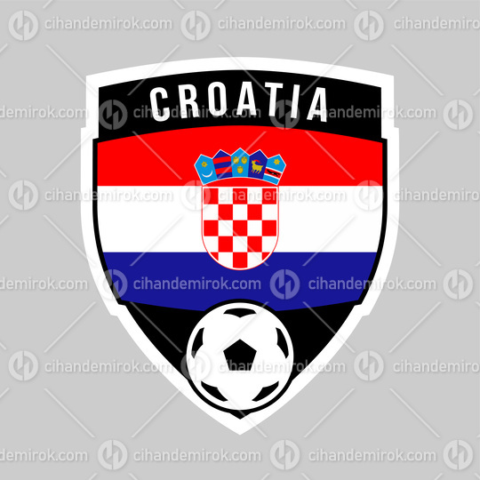 Croatia Shield Team Badge for Football Tournament