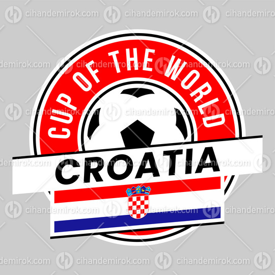 Croatia Team Badge for Football Tournament