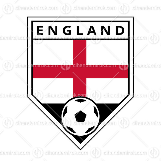England Angled Team Badge for Football Tournament
