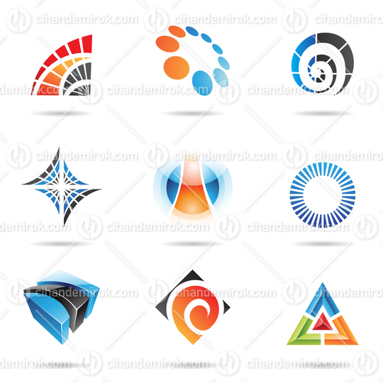 Geometrical Colorful Abstract Icons
