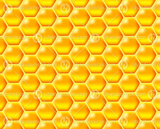 Glossy Golden Honeycomb