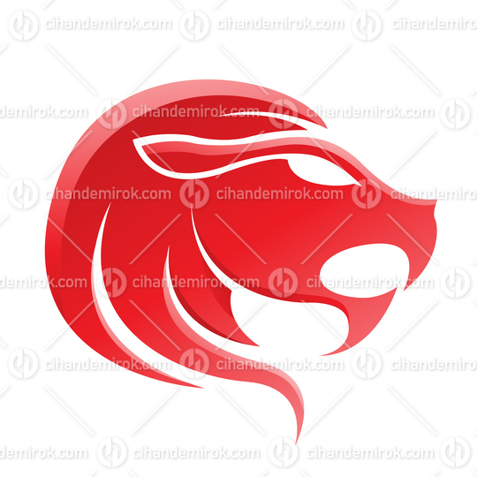 Glossy Red Lion Logo Icon - Bundle No: 103