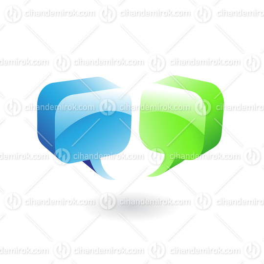 Glossy Speech Bubbles Icon